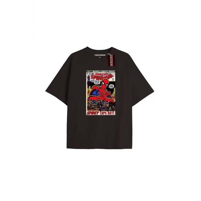 Spider-Man Gazete baskı Model No Way Home Tshirt