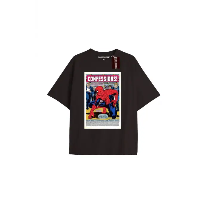 Spider-Man Gazete baskı Model No Way Home Tshirt