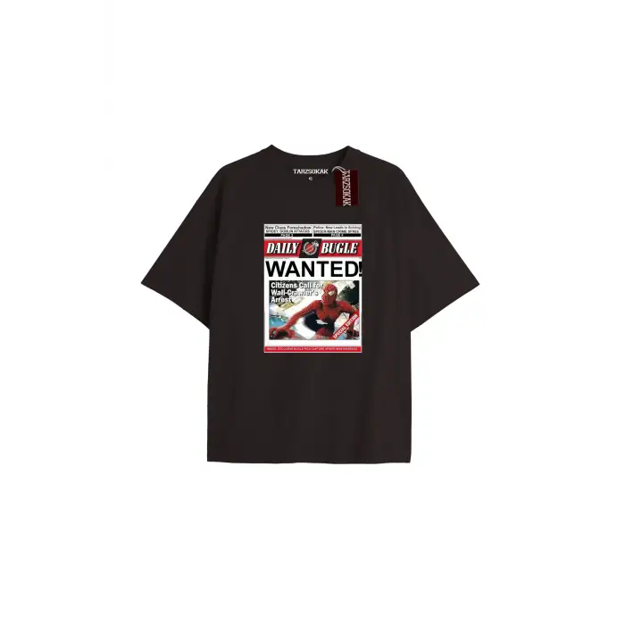 Spider-Man Gazete baskı Model No Way Home Tshirt