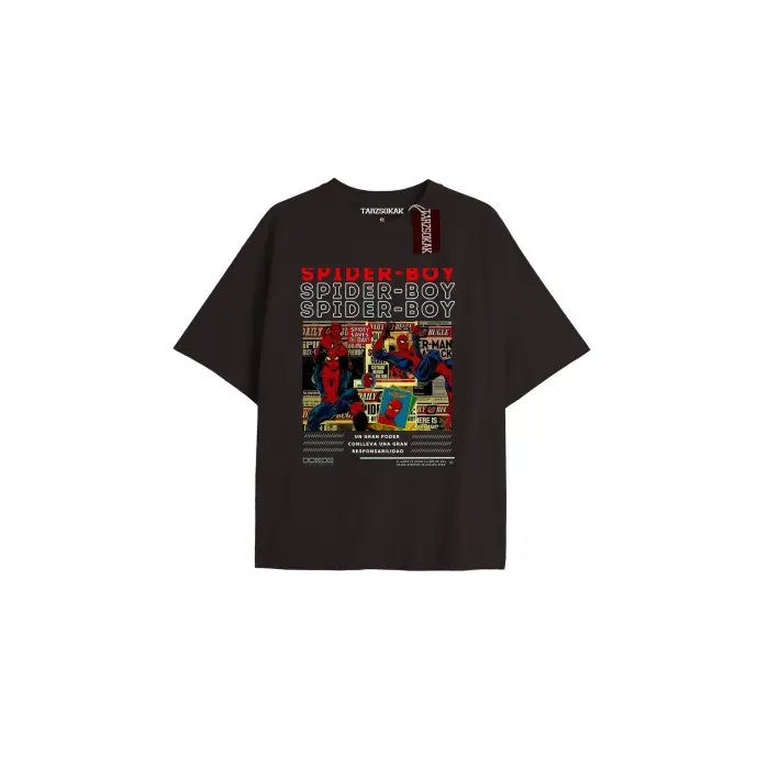 Spider-Man Gazete baskı Model No Way Home Tshirt