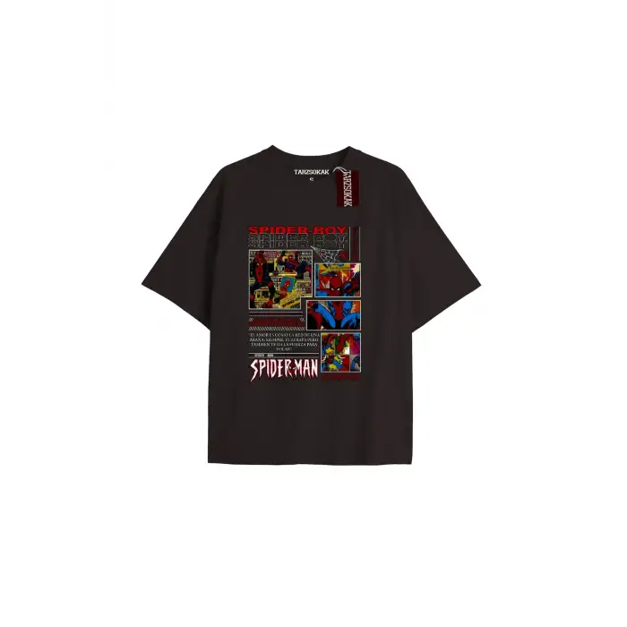 Spider-Man Gazete baskı Model No Way Home Tshirt