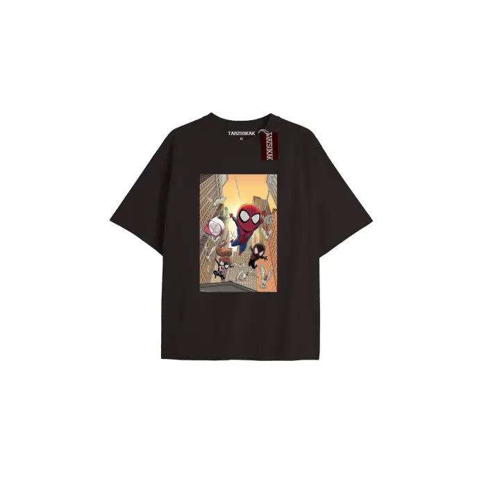 Spider-Man Gazete baskı Model No Way Home Tshirt