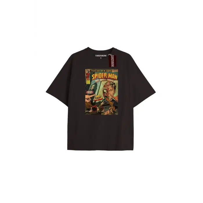 Spider-Man Gazete baskı Model No Way Home Tshirt