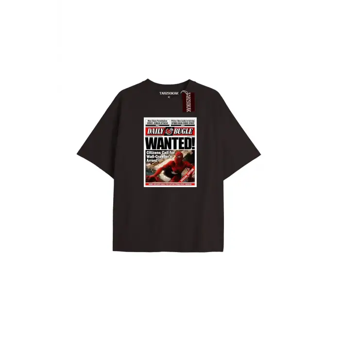 Spider-Man Gazete baskı Model No Way Home Tshirt