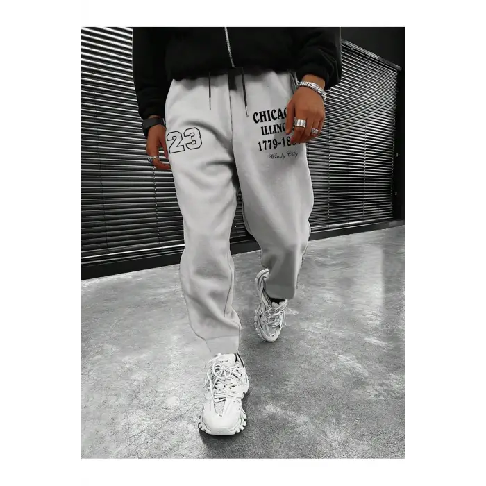 Sporsity Letter Graphic Drawstring Waist Eşofman Altı