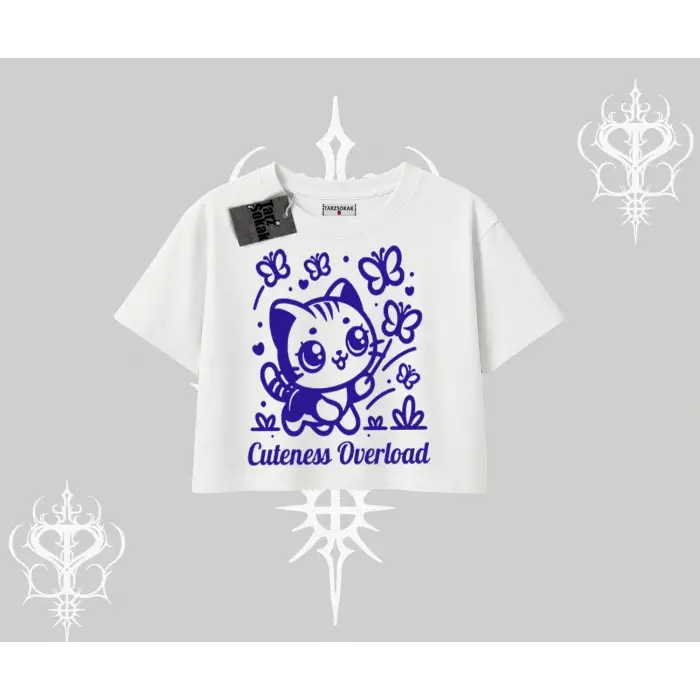 Stay Cool Kedi Baskılı Babby Tee Tshirt - Çocuk