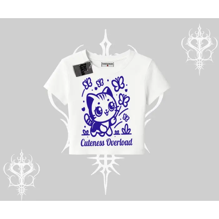 Stay Cool Kedi Baskılı Kolsuz Tshirt