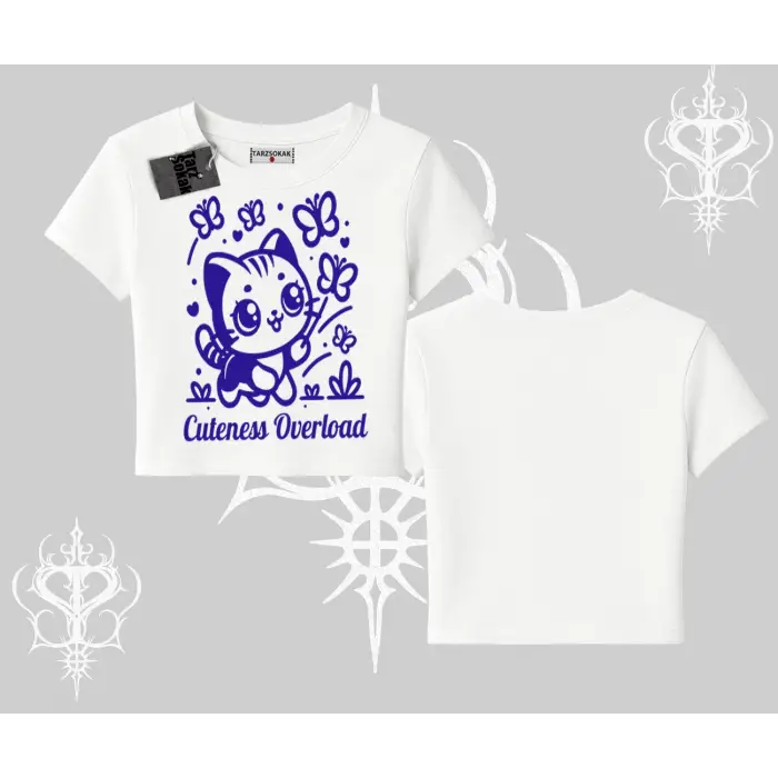 Stay Cool Kedi Baskılı Kolsuz Tshirt