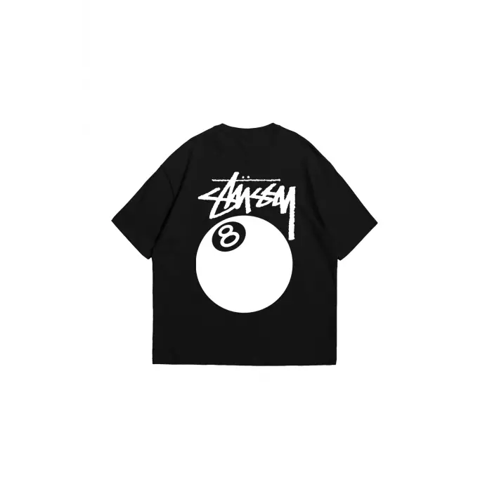 Sts. Eight Baskılı Oversize Unisex Siyah