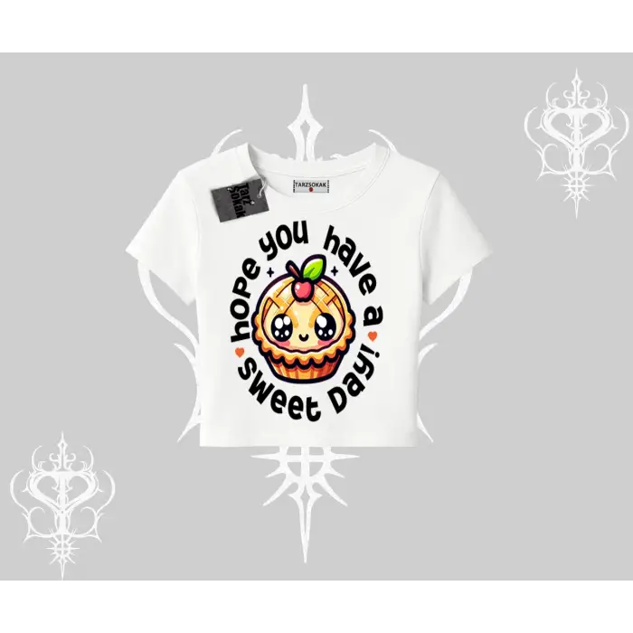 Sweet Day Cupcake Baskılı Babby Tee Tshirt