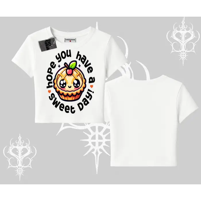 Sweet Day Cupcake Baskılı Babby Tee Tshirt