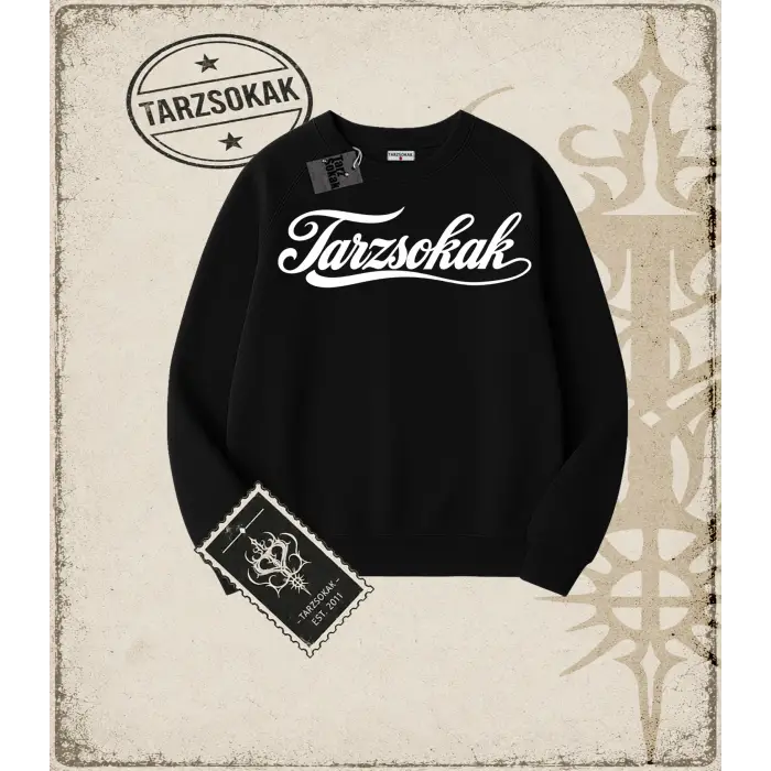 TARZSOKAK COCA Oversize Unisex Bisiklet Yaka Sweatshirt
