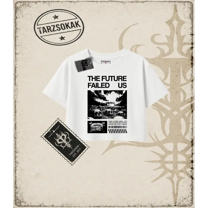 THE FUTURE Kadın Crop Tişört