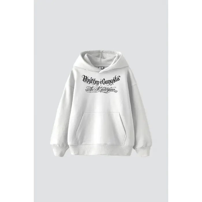 The Masterpiece Graffity Baskılı Oversize Unisex Beyaz