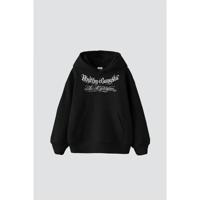 The Masterpiece Graffity Baskılı Oversize Unisex Siyah