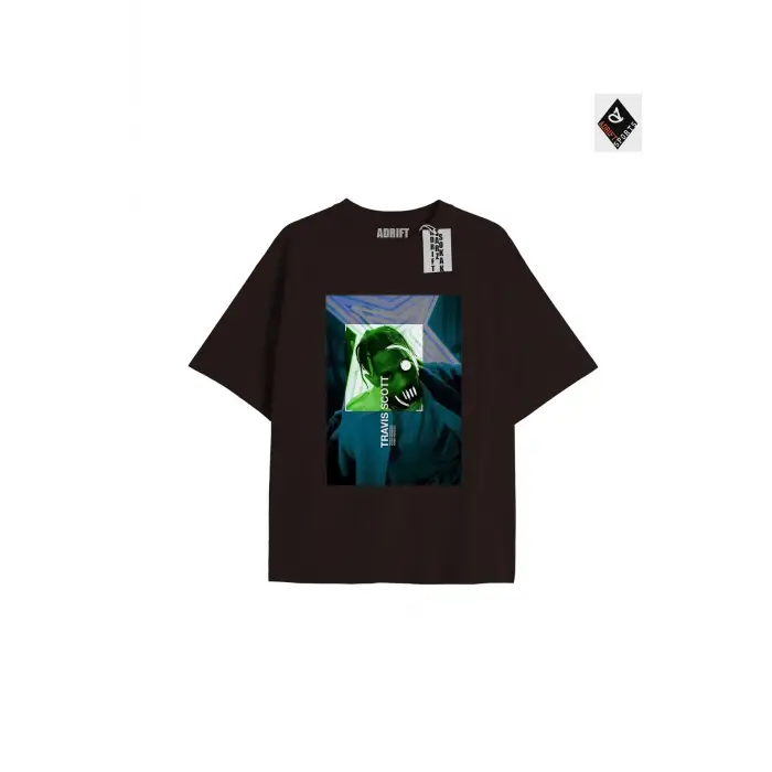 Travis Scott Siyah Oversize Unisex T-shirt