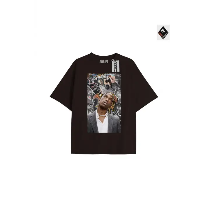 Travis Scott Siyah Oversize Unisex T-shirt