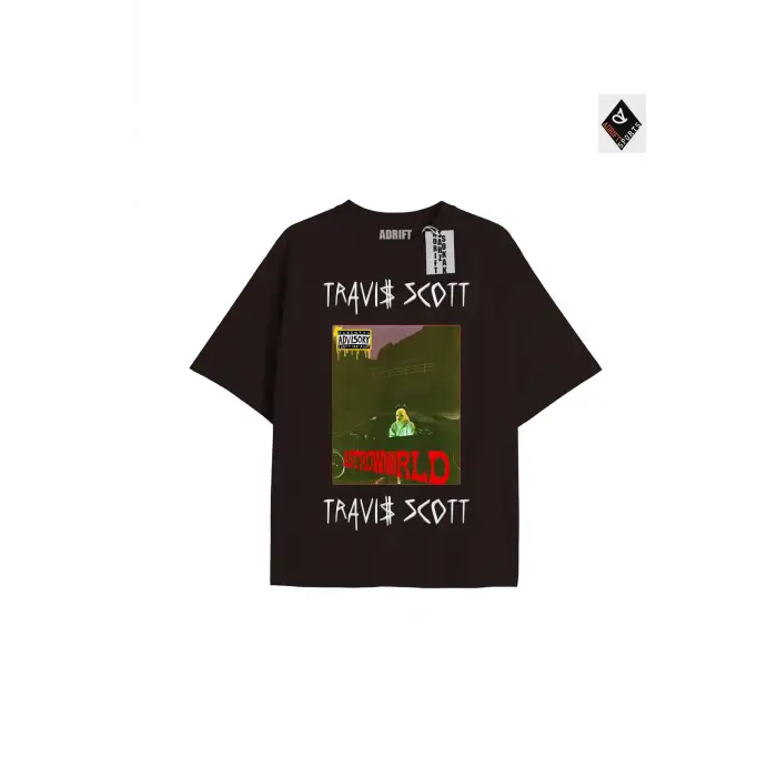 Travis Scott Siyah Oversize Unisex T-shirt