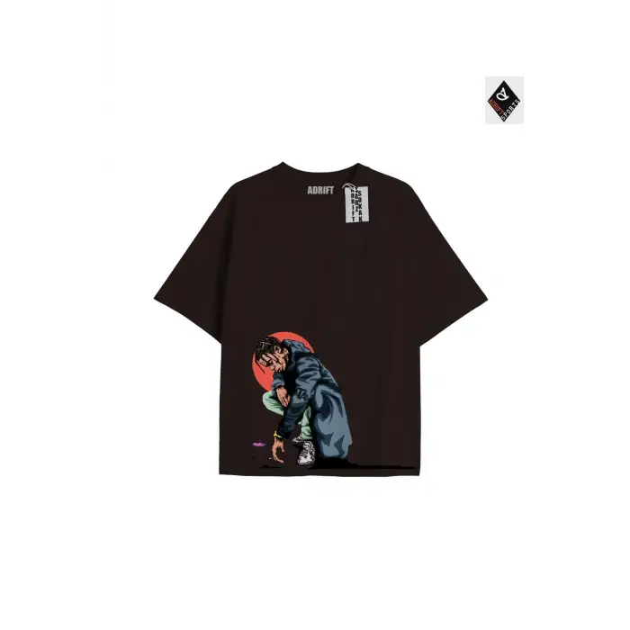 Travis Scott Siyah Oversize Unisex T-shirt