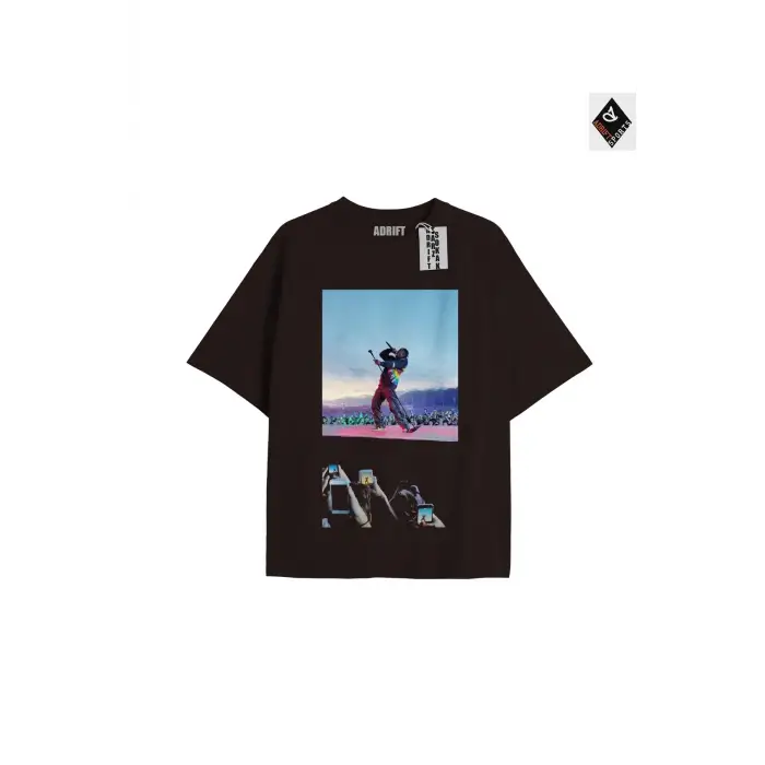 Travis Scott Siyah Oversize Unisex T-shirt