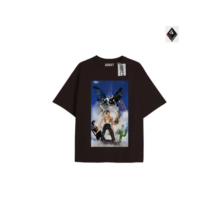 Travis Scott Siyah Oversize Unisex T-shirt