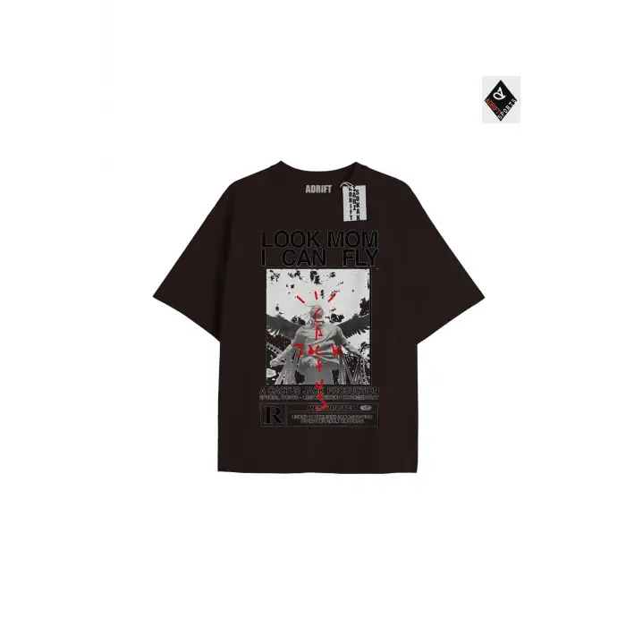 Travis Scott Siyah Oversize Unisex T-shirt