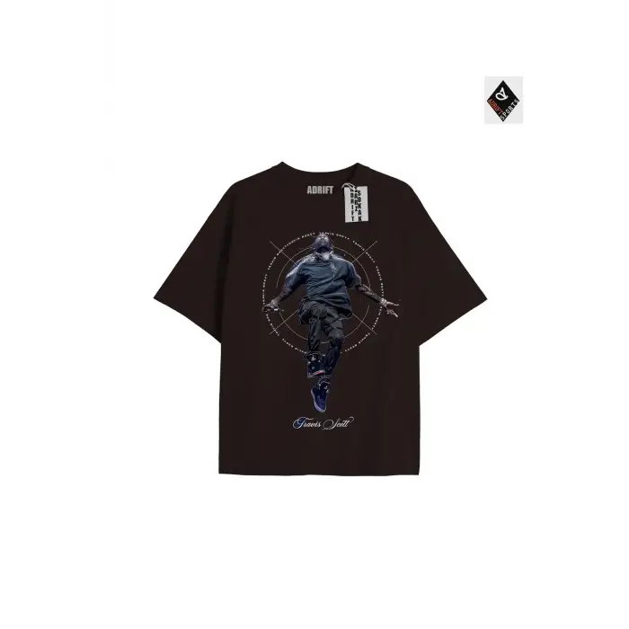 Travis Scott Siyah Oversize Unisex T-shirt