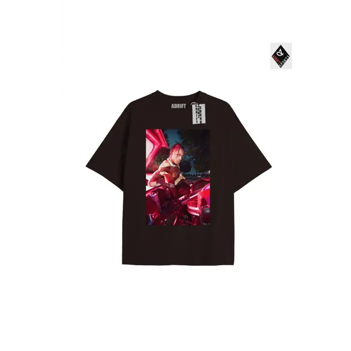 Travis Scott Siyah Oversize Unisex T-shirt