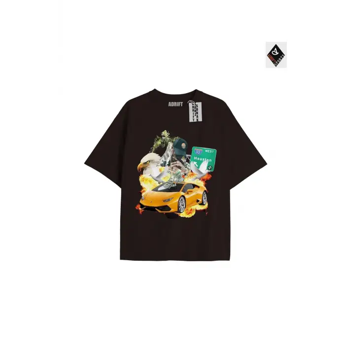 Travis Scott Siyah Oversize Unisex T-shirt