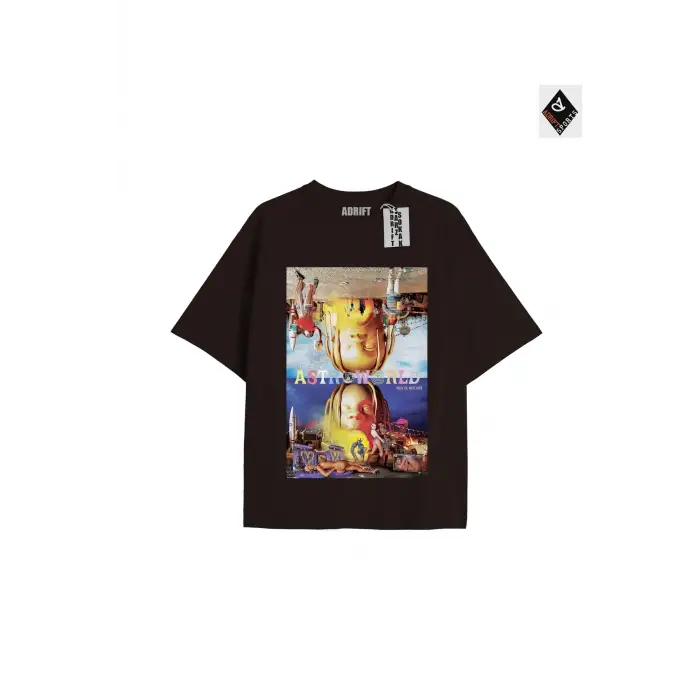 Travis Scott Siyah Oversize Unisex T-shirt
