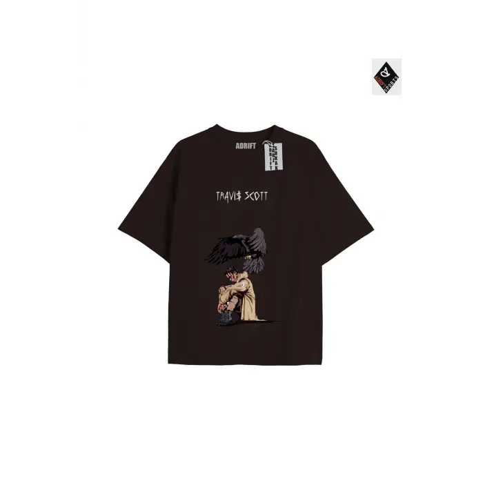 Travis Scott Siyah Oversize Unisex T-shirt