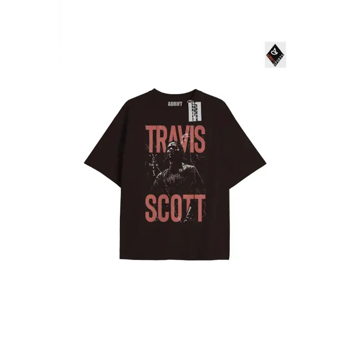 Travis Scott Siyah Oversize Unisex T-shirt