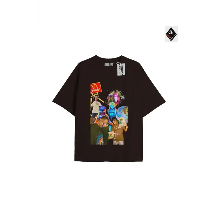 Travis Scott Siyah Oversize Unisex T-shirt