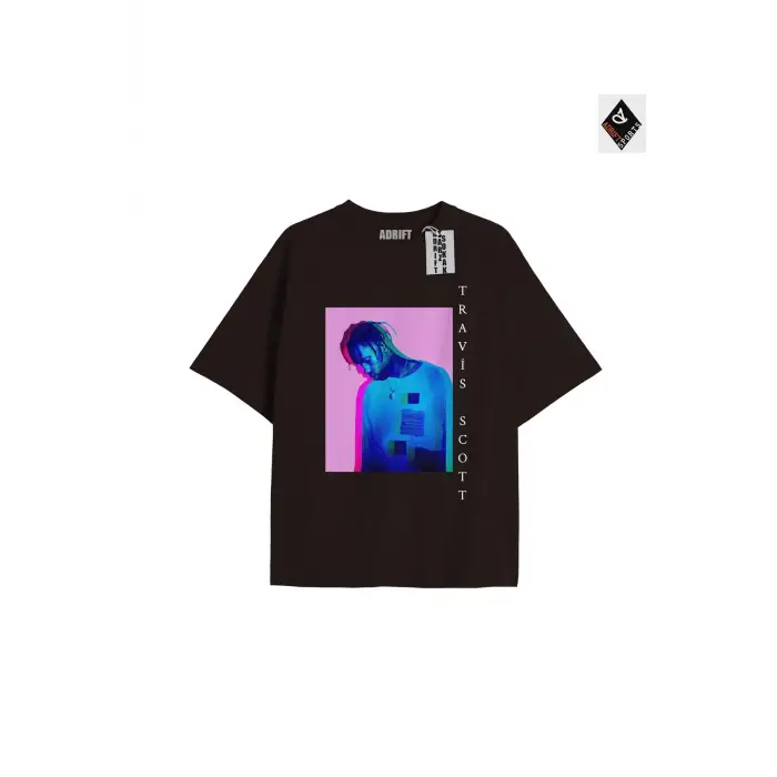 Travis Scott Siyah Oversize Unisex T-shirt