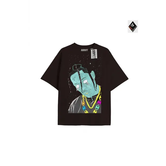 Travis Scott Siyah Oversize Unisex T-shirt