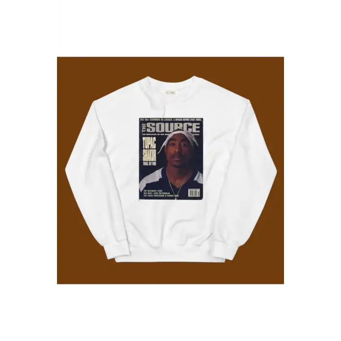 Tupac Sweatshirt Beyaz
