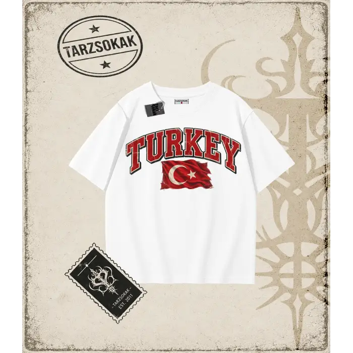 TURKEY  Oversize Unisex Tişört