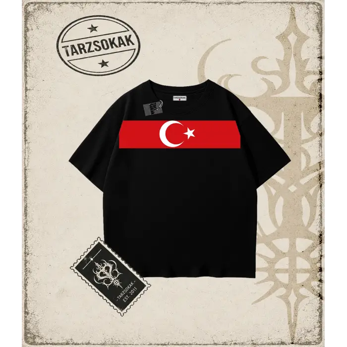 TÜRKİYE   Oversize Unisex Tişört