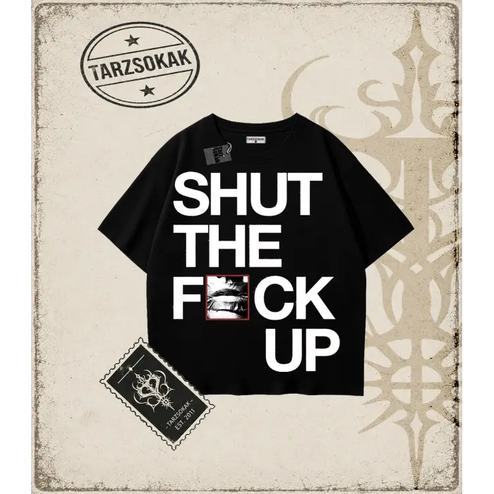 Typography   Oversize Unisex Tişört