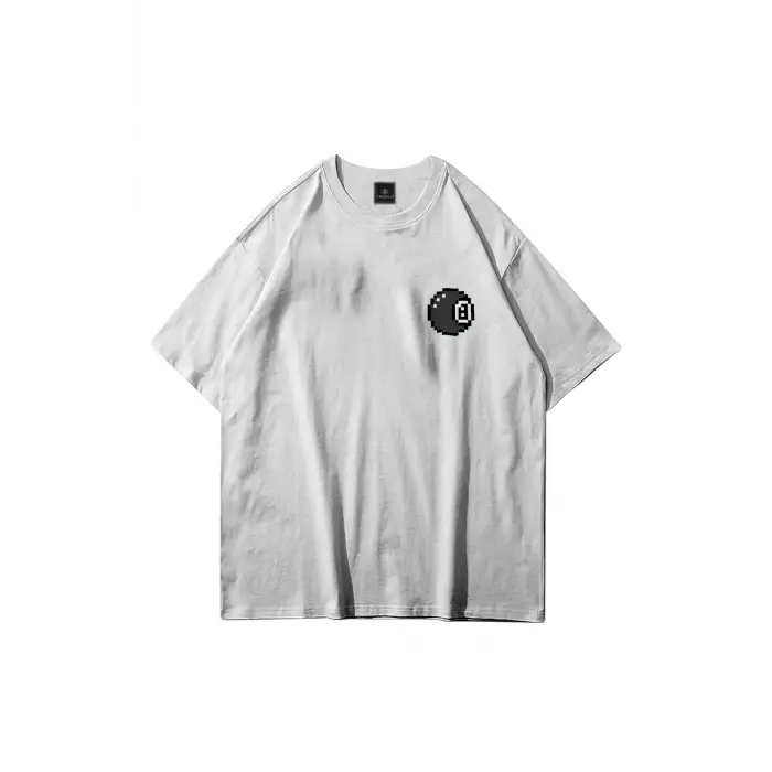 Unisex 8 Ball Beyaz Tshirt