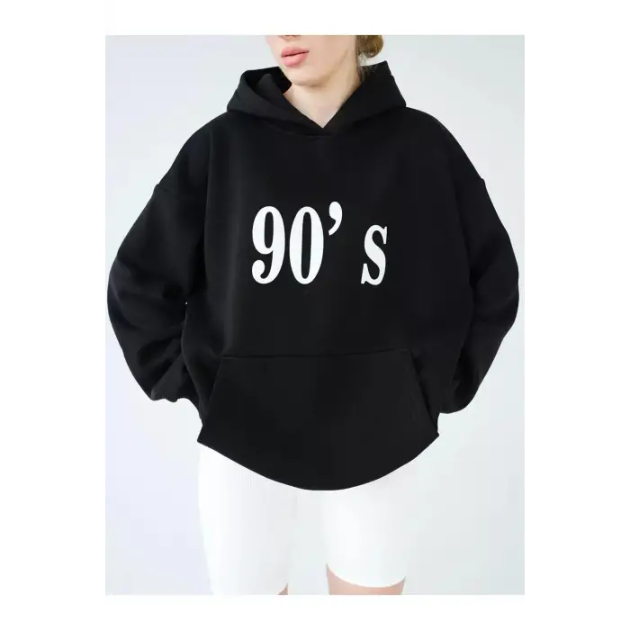 Unisex 90s Sweatshirt Siyah