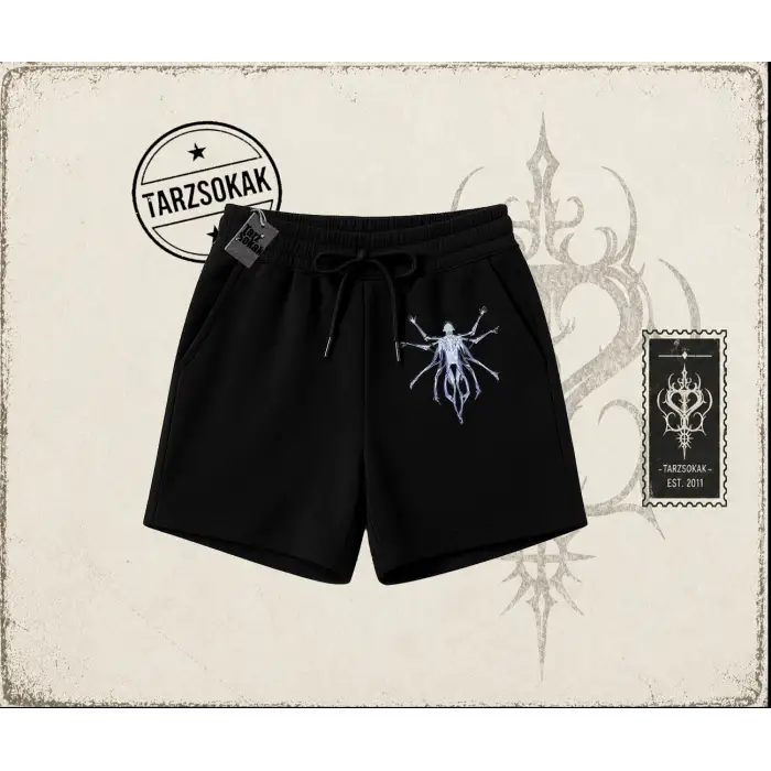 Unisex Alien Unisex Şort Beyaz