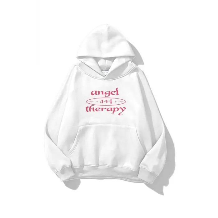 Unisex Angel Therapy Sweatshirt Beyaz