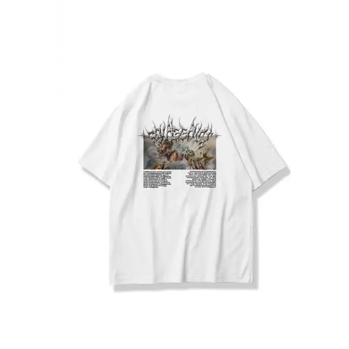 Unisex Angel Tshirt Beyaz