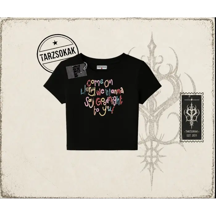 Unisex As It Was Kadın Baby Tee Beyaz