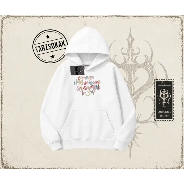 Unisex As It Was Oversize Unisex Kapşonlu Sweatshirt Beyaz