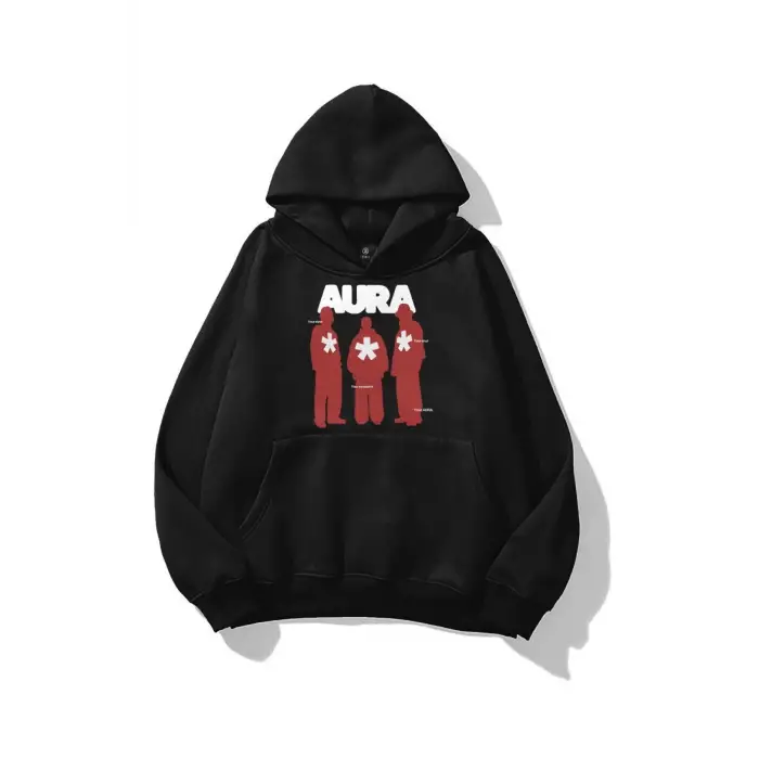 Unisex Aura Sweatshirt Siyah