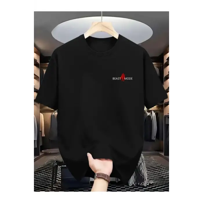 Unisex Beast Mode Baskılı Oversize