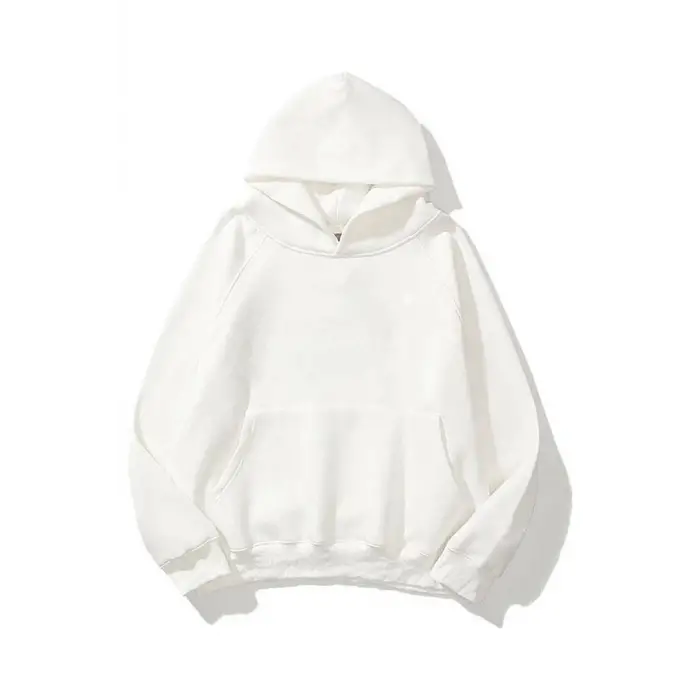 Unisex Beyaz Basic Sweatshirt Trndz200