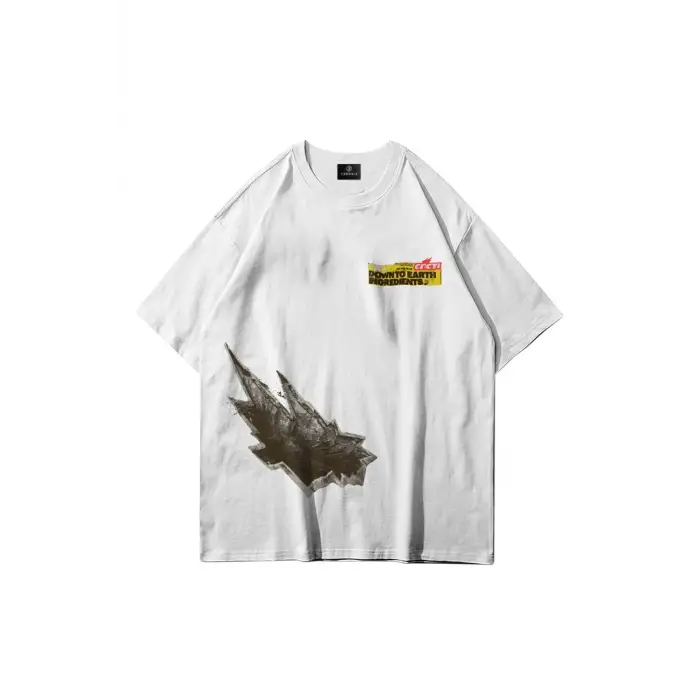 Unisex Cacti Impact Tshirt Beyaz